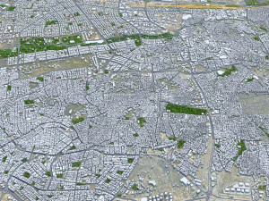 Cidade de Gaziantep Turquia 35 km Modelo 3D