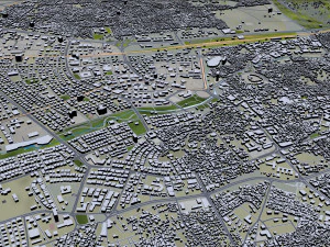 Cidade de Gaziantep Turquia 35 km Modelo 3D