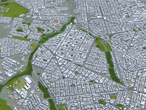 巴西戈亚斯州戈亚尼亚市 50公里 3D 模型