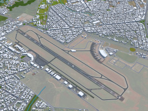 巴西戈亚斯州戈亚尼亚市 50公里 3D 模型