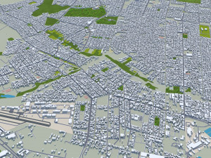 巴西戈亚斯州戈亚尼亚市 50公里 3D 模型