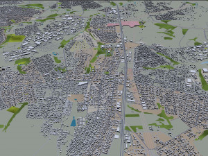 巴西戈亚斯州戈亚尼亚市 50公里 3D 模型