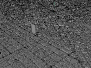 巴西戈亚斯州戈亚尼亚市 50公里 3D 模型