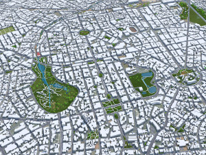 巴西戈亚斯州戈亚尼亚市 50公里 3D 模型