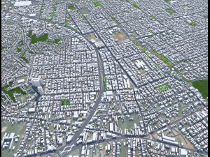 Grande city Sao Luis Brazil 55km 3D Model