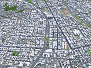Grande city Sao Luis Brazil 55km 3D-Modell