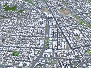 Grande city Sao Luis Brazil 55km 3D Model