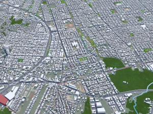 Grande city Sao Luis Brazil 55km 3D Model