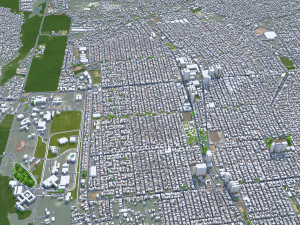 Grande city Sao Luis Brazil 55km 3D-Modell