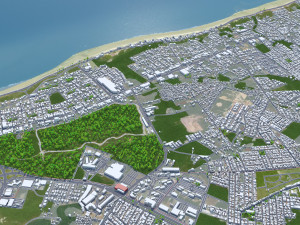 Grande city Sao Luis Brazil 55km 3D-Modell