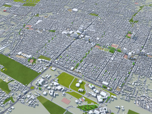 Grande city Sao Luis Brazil 55km 3D-Modell