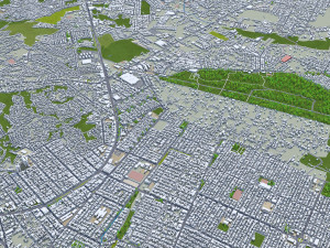 Grande city Sao Luis Brazil 55km 3D-Modell