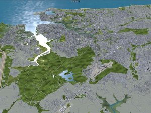 Grande city Sao Luis Brazil 55km 3D-Modell