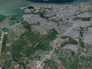 Grande city Sao Luis Brazil 55km 3D Model