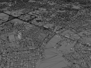 Grande city Sao Luis Brazil 55km 3D-Modell