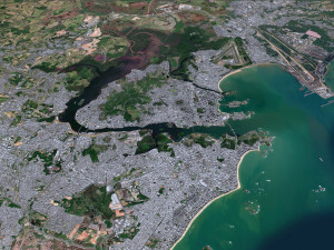 Grande city Vitoria Brazil 70km 3D Model