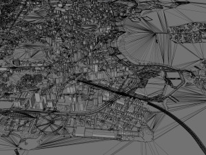 Grande city Vitoria Brazil 70km 3D Model