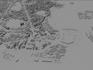 Grande city Vitoria Brazil 70km 3D Model