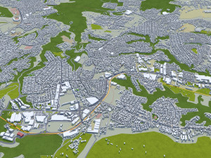 Guatemala City Guatemala 30km Modelo 3D