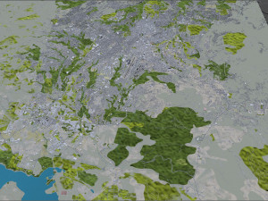 Guatemala City Guatemala 30km Modelo 3D
