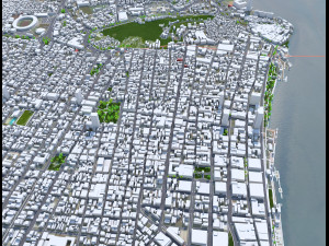 Guayaquil city Ecuador 40km 3D-Modell