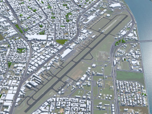 Guayaquil city Ecuador 40km 3D-Modell