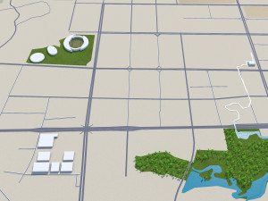 Guigang city Guangxi China 20km Modelo 3D