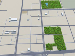 Guigang city Guangxi China 20km 3D Model