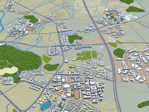 Guilin city Guangxi China 35km Modello 3D