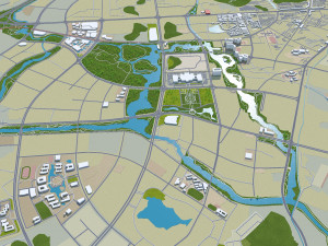 Guilin city Guangxi China 35km Modello 3D