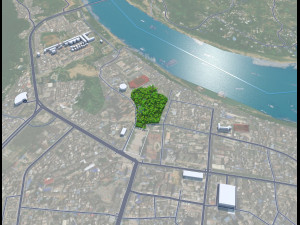 Guiping Guigang city Guangxi China 20km 3D Model