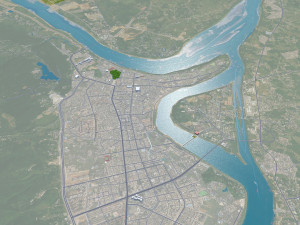 Guiping Guigang city Guangxi China 20km 3D Model