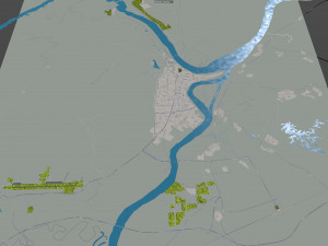 Guiping Guigang city Guangxi China 20km 3D Model