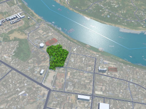 Guiping Guigang city Guangxi China 20km 3D Model