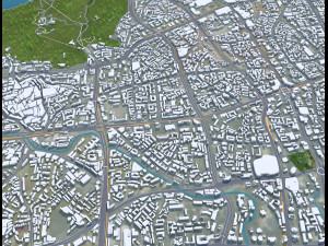 Guiyang city Guizhou China 60km 3D 模型