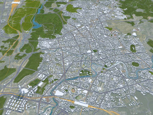 Guiyang city Guizhou China 60km 3D 模型