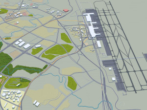Guiyang city Guizhou China 60km 3D 模型