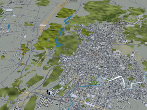Guiyang city Guizhou China 60km 3D 模型