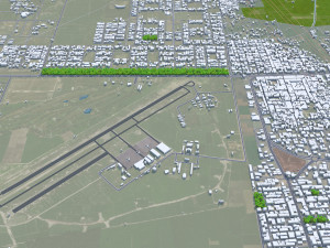 Gujranwala city Pakistan 30km 3D मॉडल