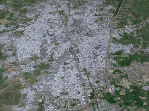 Gujranwala city Pakistan 30km 3D Model