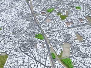 Gujranwala city Pakistan 30km 3D मॉडल