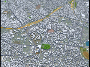 Guntur city Andhra Pradesh 20km 3D मॉडल