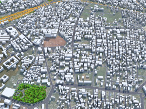 Guntur city Andhra Pradesh 20km 3D मॉडल