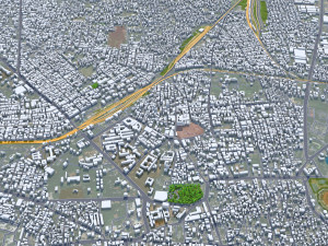 Guntur city Andhra Pradesh 20km 3D मॉडल