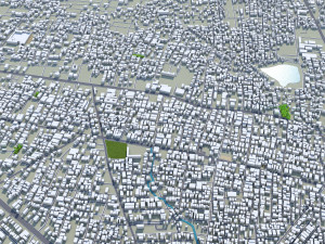 Guntur city Andhra Pradesh 20km 3D मॉडल
