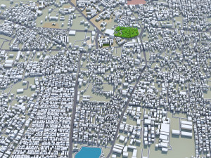 Guntur city Andhra Pradesh 20km 3D मॉडल