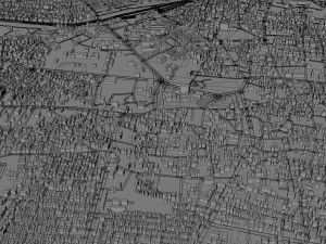Guntur city Andhra Pradesh 20km 3D मॉडल