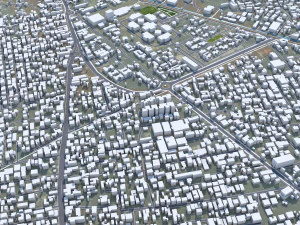 Guwahati city Assam India 35km 3D Model