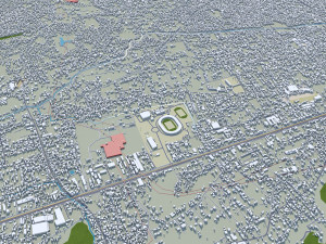 Guwahati city Assam India 35km Modello 3D