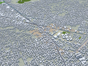 Guwahati city Assam India 35km Modello 3D